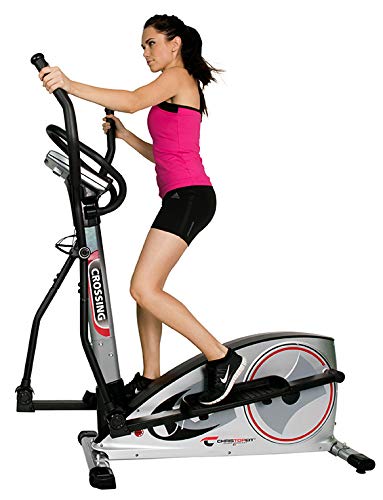 Christopeit Sport Crosstrainer Ergometer CX 7-24-stufiger Widerstand - Handpuls-Messung - 12kg Magnet-Bremssystem